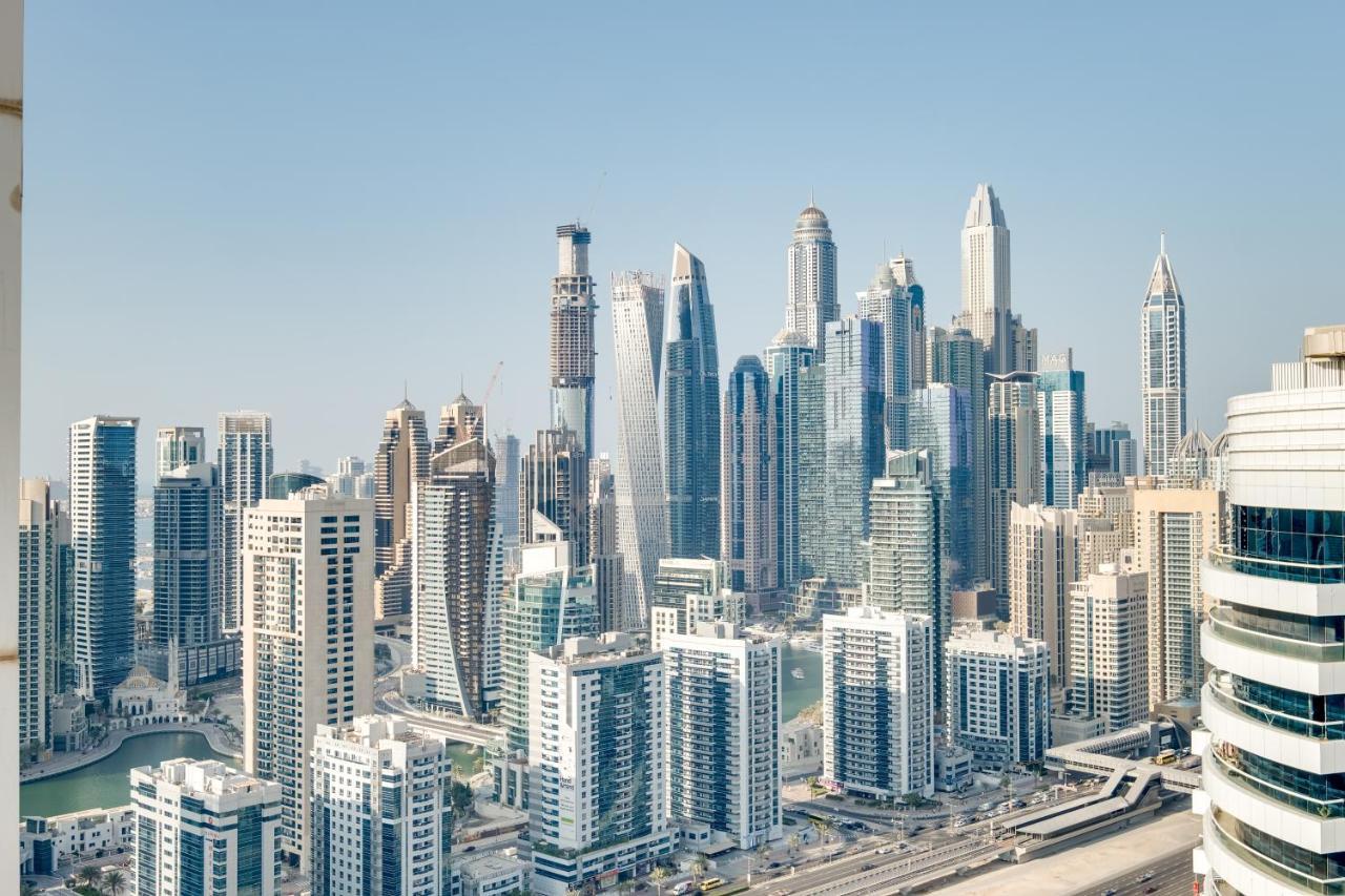 Luxury Apt - Rooftop Pool - City View Dubai Luaran gambar